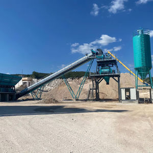 Nouvelle condition 120 M3/h Machine à béton électrique centrale fixe avec composants de base moteur PLC roulement de boîte de vitesses - Product Image 1