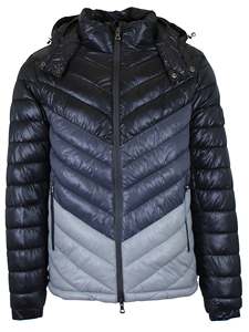 Veste matelassée unisexe de haute qualité personnalisée avec logo personnalisé Veste matelassée à capuche avec fermeture éclair pour l'hiver compressible - Product Image 4