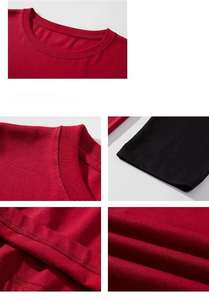 เสื้อยืดผ้าฝ้ายแขนยาวสองชั้นพร้อมโลโก้ตามสั่งแฟชั่นใหม่2025 - Product Image 4