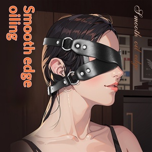 Bestseller Maschera per Occhi in Pelle BDSM SM Oscurante Giocattolo Sessuale per Adulti Ausilio per Flirtare in Camera da Letto per Coppie Gioco <span class=keywords><strong>di</strong></span> Bondage Benda per Occhi - Product Image 4