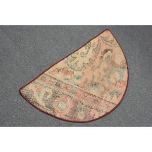 พรมขนสัตว์ตุรกีสีเบจ2.5 x 1.5ft คลาสสิกลายเย็บปะสี่เหลี่ยมผืนผ้าสำหรับทางเข้าห้องนั่งเล่นยางสำหรับใช้ในบ้าน - Product Image 4