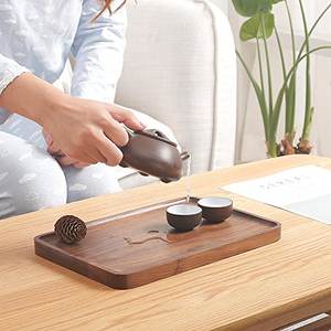 Unique Design Natural Wood Serving Tray Platter Kitchenware Accessory Handmade Wooden Serving Tray For Restaurant supplies - Product Image 5