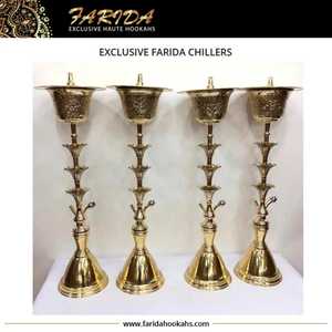 Cachimbas Egipcias de Latón de Primera Calidad Farida Exclusivas al por Mayor con Enfriadores de Vidrio, Nueva y Mejorada Experiencia de Shisha - Product Image 3