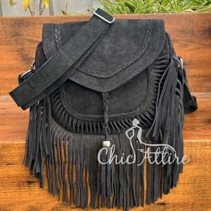 กระเป๋าสะพายพาดลำตัวหนังกลับวินเทจของผู้หญิงกระเป๋าสะพายข้างหนังกลับแท้ความจุเยอะ - Product Image 1