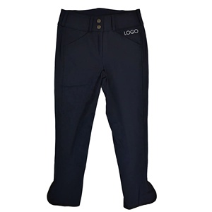 Fabricant indien de vêtements équestres pantalons culottes pour enfants pour l'équitation en cuir genou Patch Junior Rider par Horsekraft - Product Image 2