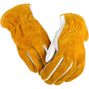 Gants de sécurité de haute qualité en cuir de vachette fendu, antistatiques, résistants à la chaleur, durables, sans silicone, 10 pouces, pour la construction - Product Image 2