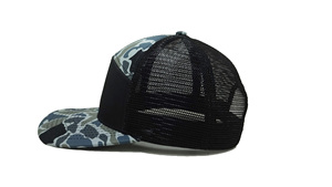 Casquette de camionneur en maille Camou à 7 panneaux avec logo personnalisé, Vêtements de rue de haute qualité pour l'extérieur, Fabriqué en usine au Vietnam - Product Image 4