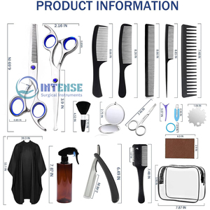 Juego de tijeras de corte de pelo profesional, Kit de peluquería de peluquero, herramientas de salón de acero inoxidable para estilista y suministro OEM al por mayor - Product Image 6