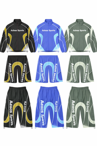 Conjunto Deportivo Personalizado, Chaqueta con Cremallera de Nailon y Pantalones de Nailon, Chándal Cortavientos - Product Image 6