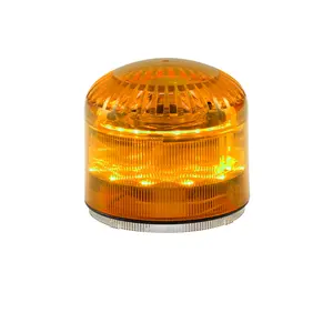 Işaret ışığı ve Siren alarmı kombinasyon-AMBER LED-sabit/çakarlı lamba-115db-32 sesler-IP65-yüksek sesli Alarm sesi
