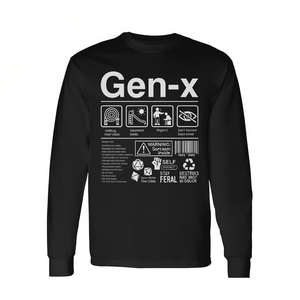 T-shirt a maniche lunghe Gen X con etichetta - Categoria prodotti promozionali - Product Image 2