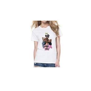 T-shirts courts à manches courtes pour femmes, t-shirt personnalisé en provenance d'Inde, t-shirt pour femmes, mode estivale, style occidental, t-shirts pour filles - Product Image 4