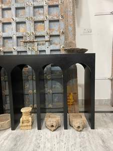 Table console en bois avec arche au design moderne de haute qualité décoration unique pour maison villa appartement bar meubles anciens style - Product Image 6