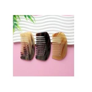 Peigne en corne de buffle fabriqué à la main personnalisé de haute qualité outil de coiffure écologique de l'Inde - Product Image 4