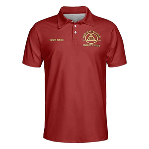 Polo personalizado Masonic Royal Arch Mason para hombre 2025, polos de manga corta hechos a medida de alta calidad para hombre - Product Image 2