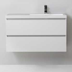 Miami <b>White</b> Forest 90 cm Bathroom Cabinet with Right-Hand <b>Drawers</b> Bathroom <b>Sets</b> - Product Image 3