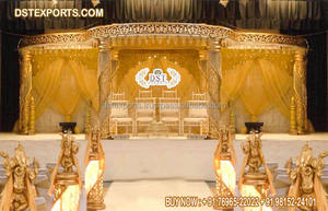 Kalyan South Indian Wedding Mandap Decor South Indian Style Wedding Mandap Decor South Indian Tirupati Wedding Mandap Setup UK - Product Image 2