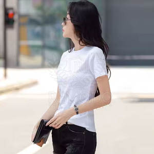 Camiseta con diamantes de imitación para mujer, venta al por mayor, camiseta con diamantes de imitación para mujer de buena calidad - Product Image 4