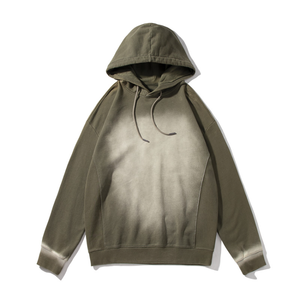 Éponge Polaire Pierre Décontracté Surdimensionné Vintage Lavage À L'acide Déchiré Personnalisé Washed Hoodies - Product Image 3