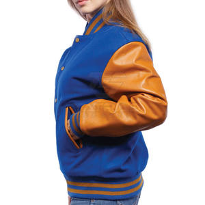 High Quality Women's Stylish Lettermen Jacket with Knitted Breathable Canvas <b>Fabric</b> - Product Image 2