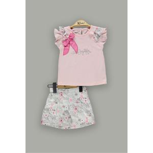 Giardino fiorito: Set di t-shirt e pantaloncini 2 pezzi da ragazza