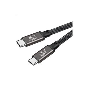 Netzy QG02 Type-C Type-C สายดาต้า PD3.1 240W 480Mbps 3M 5M-SAFA ชาร์จ3A แบบเร็วกล่องสายชาร์จโทรศัพท์มือถือสีดำ - Product Image 3