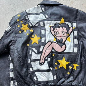 Chaqueta de cuero de Hip Hop de moda para hombres con cremallera frontal estilo bolsillos laterales High Street Good Look chaqueta de cuero para hombres - Product Image 4