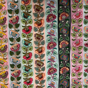 Fait à la main 9 mètres styliste motif dentelle robes 9 différents romantique Boho/décontracté/traditionnel/ethnique couleurs broderie Simple fantaisie - Product Image 1