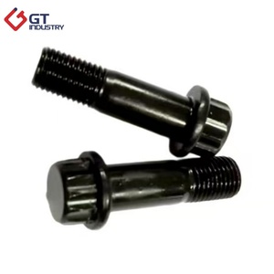 Cao cấp Oxit Đen Lớp 8 tốt chủ đề 12-điểm mặt bích 3/8-24 1/2-20 5/8 <span class=keywords><strong>UNF</strong></span> <span class=keywords><strong>Bolt</strong></span> mô-men xoắn cao - Product Image 2