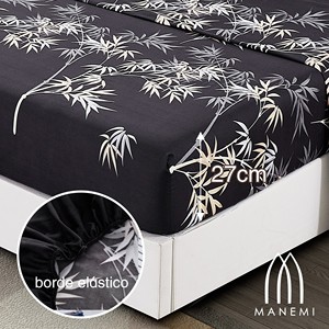 Set copripiumino 3 pezzi 100% poliestere con lenzuolo con angoli e federa, motivo vegetale, lavabile, biancheria da letto per la casa 100TC - Product Image 4