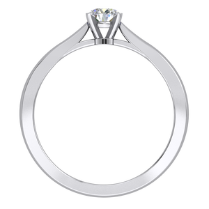 Anillo Clásico Elegante de Oro de 9K para Mujer con Diamante Cultivado en Laboratorio de 0.24 Quilates, Claridad VS, Color EF, Certificado IGI, Joyería de Compromiso de Lujo - Product Image 4