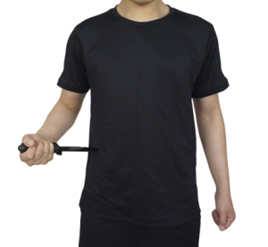 Comprar de alta calidad 100% algodón O-cuello Camisetas Transpirable Corte Stab Resistente Casual Manga corta Crop Jersey con patrón sólido - Product Image 3