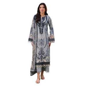 Último elegante diseñador indio Salwar Kameez estilo paquistaní césped algodón traje mujeres uso diario vestido Casual cintura Natural - Product Image 1