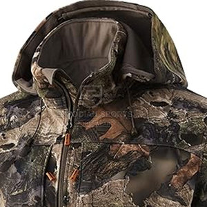 Sweat-shirts de chasse d'hiver confortables pour hommes, en coton doublé de polaire, style pull, sweat-shirt chaud pour l'extérieur - Product Image 3