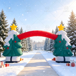 <span class=keywords><strong>Arche</strong></span> de Noël gonflable géante de 10m x 5m, grande <span class=keywords><strong>arche</strong></span> de Noël gonflable pour extérieur, jardin, fête, toile de fond photo, décoration - Product Image 4