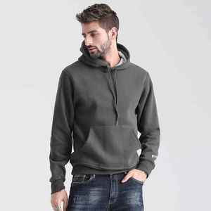 Sudadera con capucha de lana bordada 350GSM personalizada unisex, sudadera con forro polar para hombre para invierno con logotipo estampado personalizado - Product Image 3