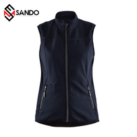 Veste sans manches matelassée en peau de mouton camouflage réversible pour femme, coupe-vent softshell imperméable, vente en gros, OEM