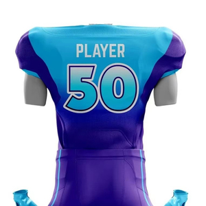 Uniformes de football américain unisexes de qualité supérieure, manches courtes, polyester, fabrication en usine, ensembles respirants, dernier design par sublimation - Product Image 6