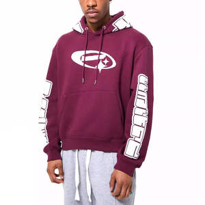 Sweat à capuche imprimé en coton mélangé de haute qualité au design attrayant Sweat à capuche imprimé bouffant d'hiver à séchage rapide pour hommes - Product Image 2