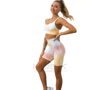 Conjunto de dos piezas de mallas deportivas para mujer y hombre, ropa deportiva de talla grande para Yoga - Product Image 1