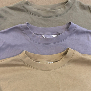 Camiseta de algodón de gran tamaño 100% AIRism para hombre, camiseta con logotipo personalizado de algodón, Camiseta con cuello redondo para hombre, camisetas de algodón pesado peinado 100% - Product Image 6