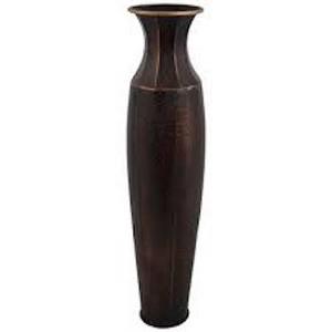 Tall Neck Customised Design Flower Floor Home Wedding Restaurant Vase <b>Large</b> Iron Metal Decore QAMAR OVERSEAS QO1443AB Modern - Product Image 2