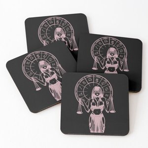 Compre posavasos de madera maciza de Acacia impreso, juego de posavasos antideslizante con alfombrilla de aislamiento de soporte para el hogar en SCI de India - Product Image 4