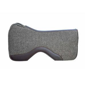 Selle de cheval en feutre de laine de haute qualité avec motif papillon, épaisseur de 18 mm et 25 mm, cuir huilé moyen, contour pour course de barils - Product Image 1