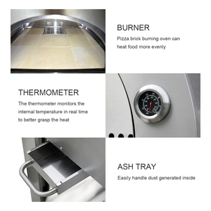 <span class=keywords><strong>Four</strong></span> à <span class=keywords><strong>pizza</strong></span> en acier inoxydable au feu de <span class=keywords><strong>bois</strong></span> Usine Hyxion - Product Image 2