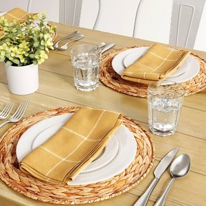 Eco-friendly Woven Placemats Rattan Placemats Water Hyacinth <b>Table</b> Decor Placemats for Dining <b>Table</b> Luxury Wedding High Quality - Product Image 3