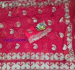 Nouveau design attrayant et tissu en soie avec tissage saree pour femmes pour vêtements de fête de mariage du fournisseur indien - Product Image 3