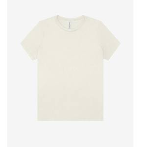 T-shirts pour femmes en coton uni à coupe ample avec impression de logo personnalisée - Product Image 6