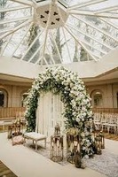 Mogra Nikah Toile de fond Rideau élégant blanc cassé/blanc pour une superbe décoration de mariage Décoration de mariage islamique élégante