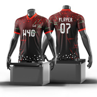 Maillots de football personnalisés pour hommes adultes, 100% polyester, imprimés par sublimation, noms d'équipe personnalisés, numéros, logo, coupe courte, séchage rapide, respirant